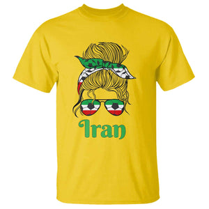 Persian Girl Power Soccer Fan T Shirt Team Iran Heritage Gift