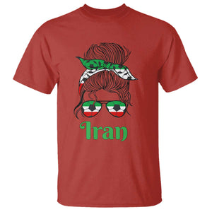 Persian Girl Power Soccer Fan T Shirt Team Iran Heritage Gift