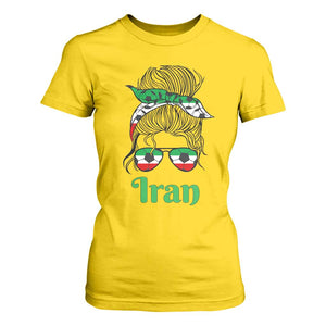 Persian Girl Power Soccer Fan T Shirt For Women Team Iran Heritage Gift