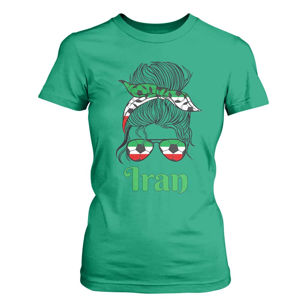 Persian Girl Power Soccer Fan T Shirt For Women Team Iran Heritage Gift