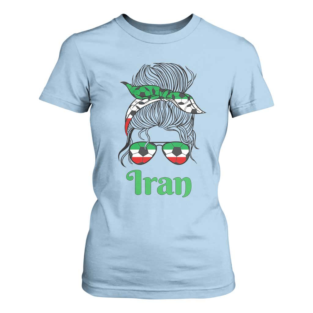 Persian Girl Power Soccer Fan T Shirt For Women Team Iran Heritage Gift