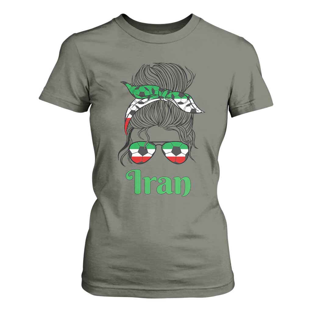 Persian Girl Power Soccer Fan T Shirt For Women Team Iran Heritage Gift