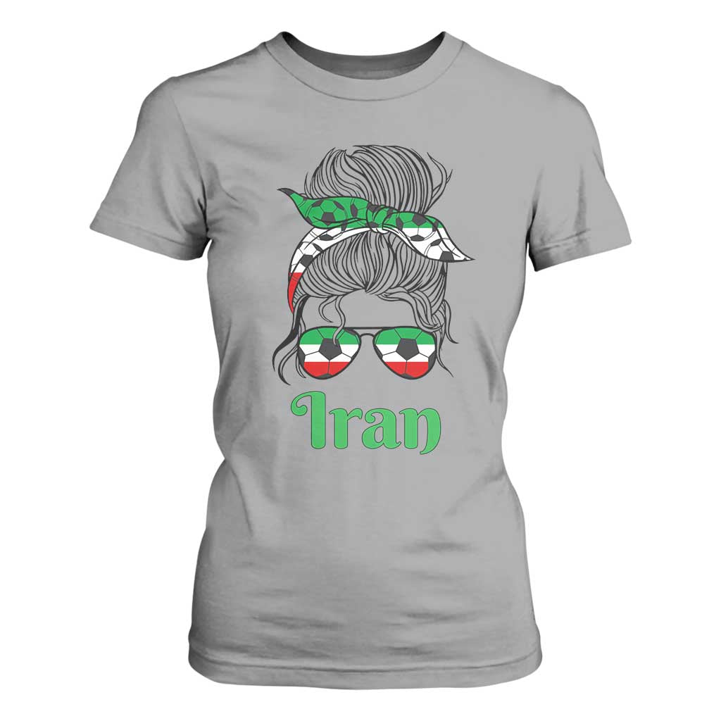Persian Girl Power Soccer Fan T Shirt For Women Team Iran Heritage Gift