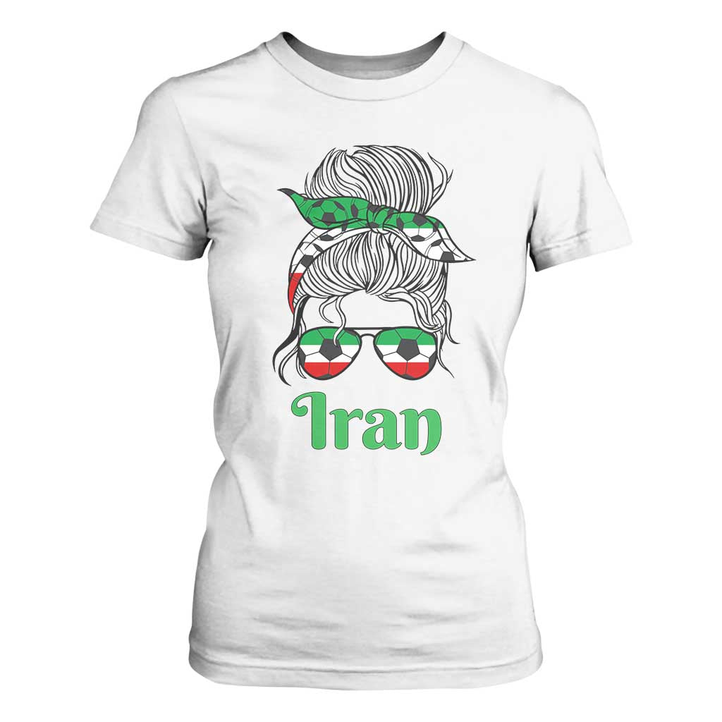 Persian Girl Power Soccer Fan T Shirt For Women Team Iran Heritage Gift