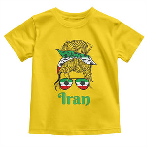 Persian Girl Power Soccer Fan Toddler T Shirt Team Iran Heritage Gift