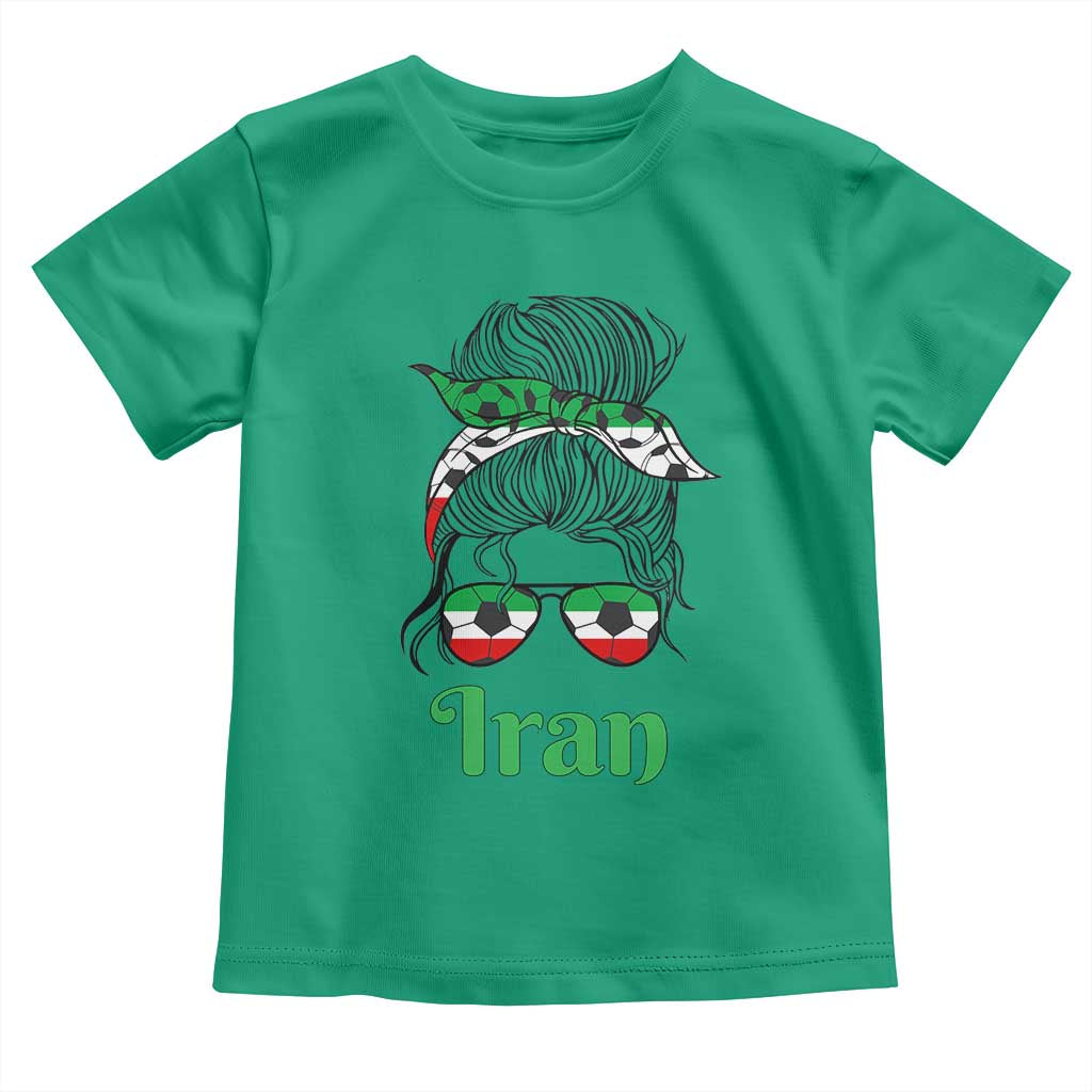 Persian Girl Power Soccer Fan Toddler T Shirt Team Iran Heritage Gift