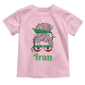 Persian Girl Power Soccer Fan Toddler T Shirt Team Iran Heritage Gift