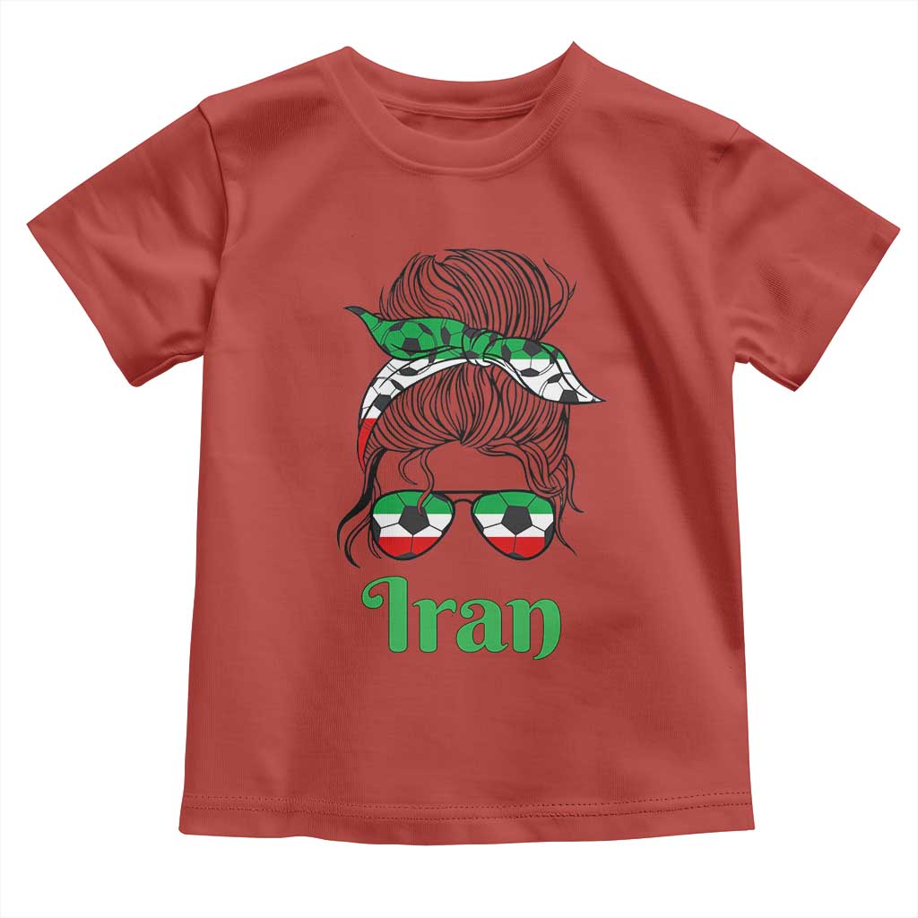 Persian Girl Power Soccer Fan Toddler T Shirt Team Iran Heritage Gift
