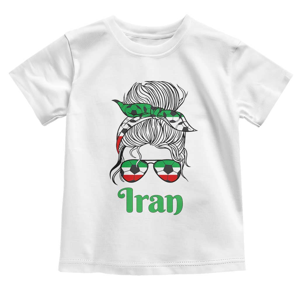 Persian Girl Power Soccer Fan Toddler T Shirt Team Iran Heritage Gift