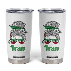 Persian Girl Power Soccer Fan Tumbler Cup Team Iran Heritage Gift