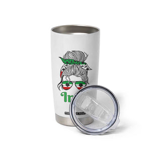 Persian Girl Power Soccer Fan Tumbler Cup Team Iran Heritage Gift