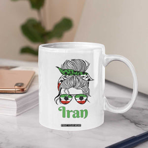 Persian Girl Power Soccer Fan Coffee Mug Team Iran Heritage Gift