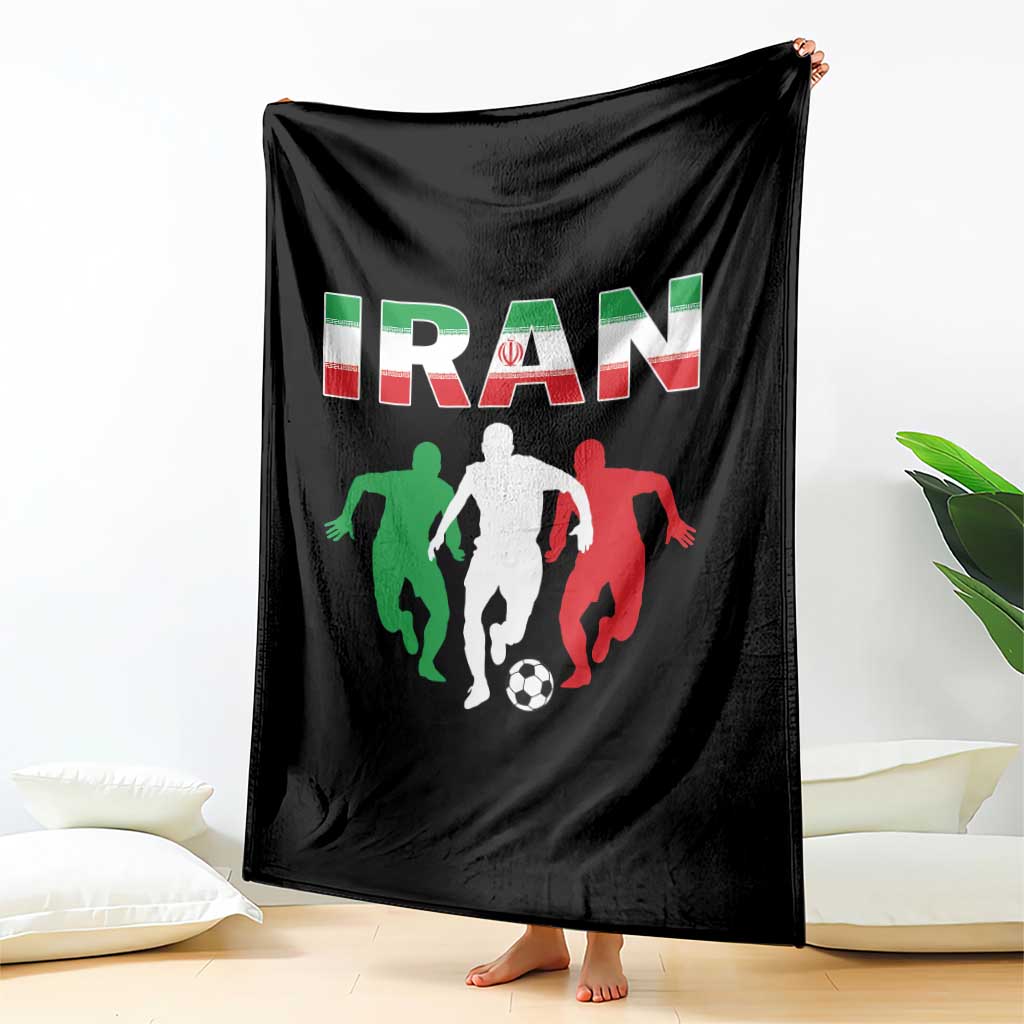 Supporting Iran Soccer Fan Throw Blanket Proud Persian Heritage Gift