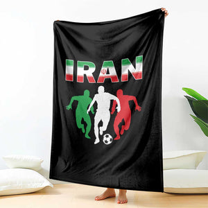 Supporting Iran Soccer Fan Throw Blanket Proud Persian Heritage Gift