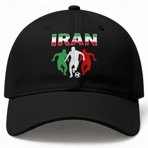 Supporting Iran Soccer Fan Baseball Cap Proud Persian Heritage Gift