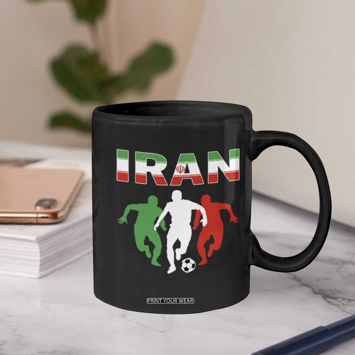 Supporting Iran Soccer Fan Coffee Mug Proud Persian Heritage Gift