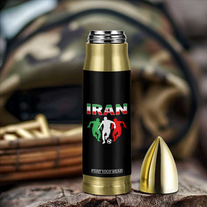 Supporting Iran Soccer Fan Bullet Tumbler Proud Persian Heritage Gift