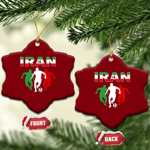 Supporting Iran Soccer Fan Ceramic Ornament Proud Persian Heritage Gift