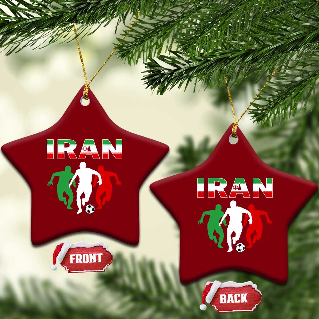 Supporting Iran Soccer Fan Ceramic Ornament Proud Persian Heritage Gift