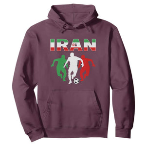 Supporting Iran Soccer Fan Hoodie Proud Persian Heritage Gift