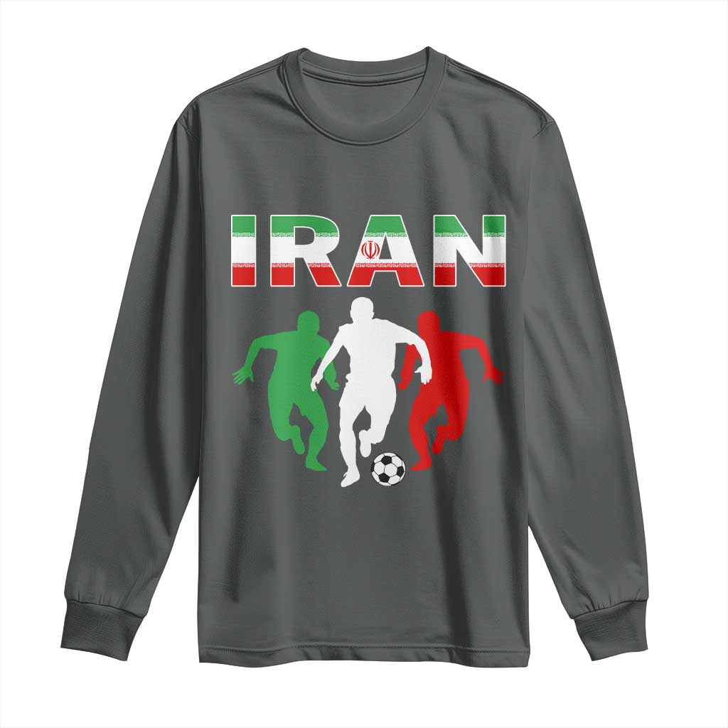 Supporting Iran Soccer Fan Long Sleeve Shirt Proud Persian Heritage Gift