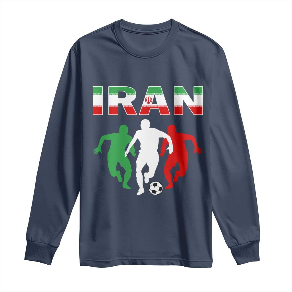 Supporting Iran Soccer Fan Long Sleeve Shirt Proud Persian Heritage Gift