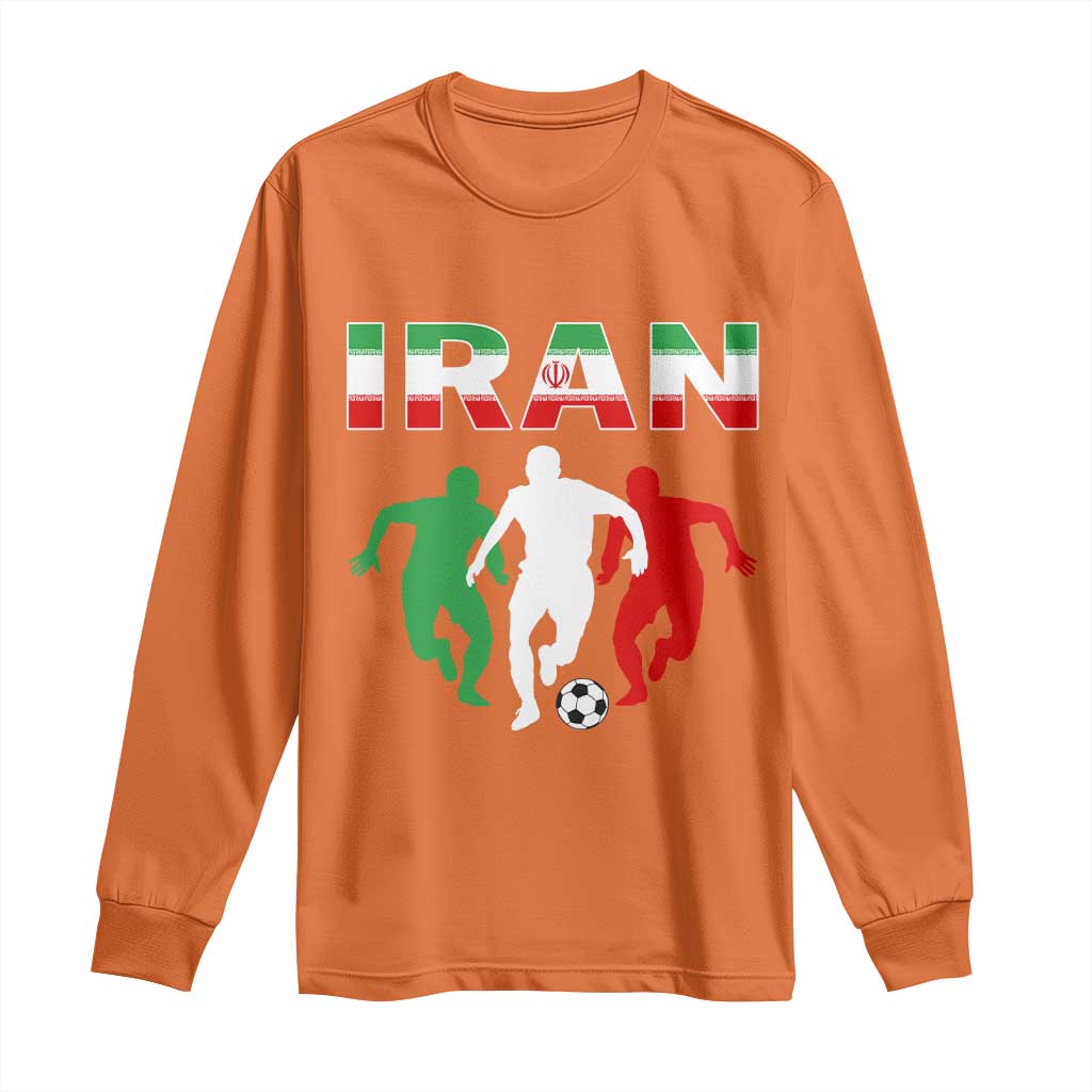 Supporting Iran Soccer Fan Long Sleeve Shirt Proud Persian Heritage Gift