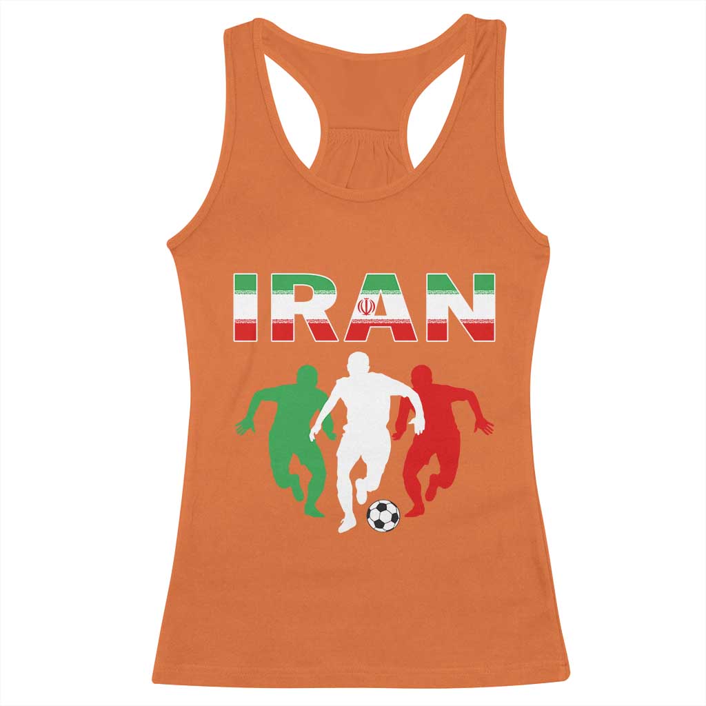 Supporting Iran Soccer Fan Racerback Tank Top Proud Persian Heritage Gift