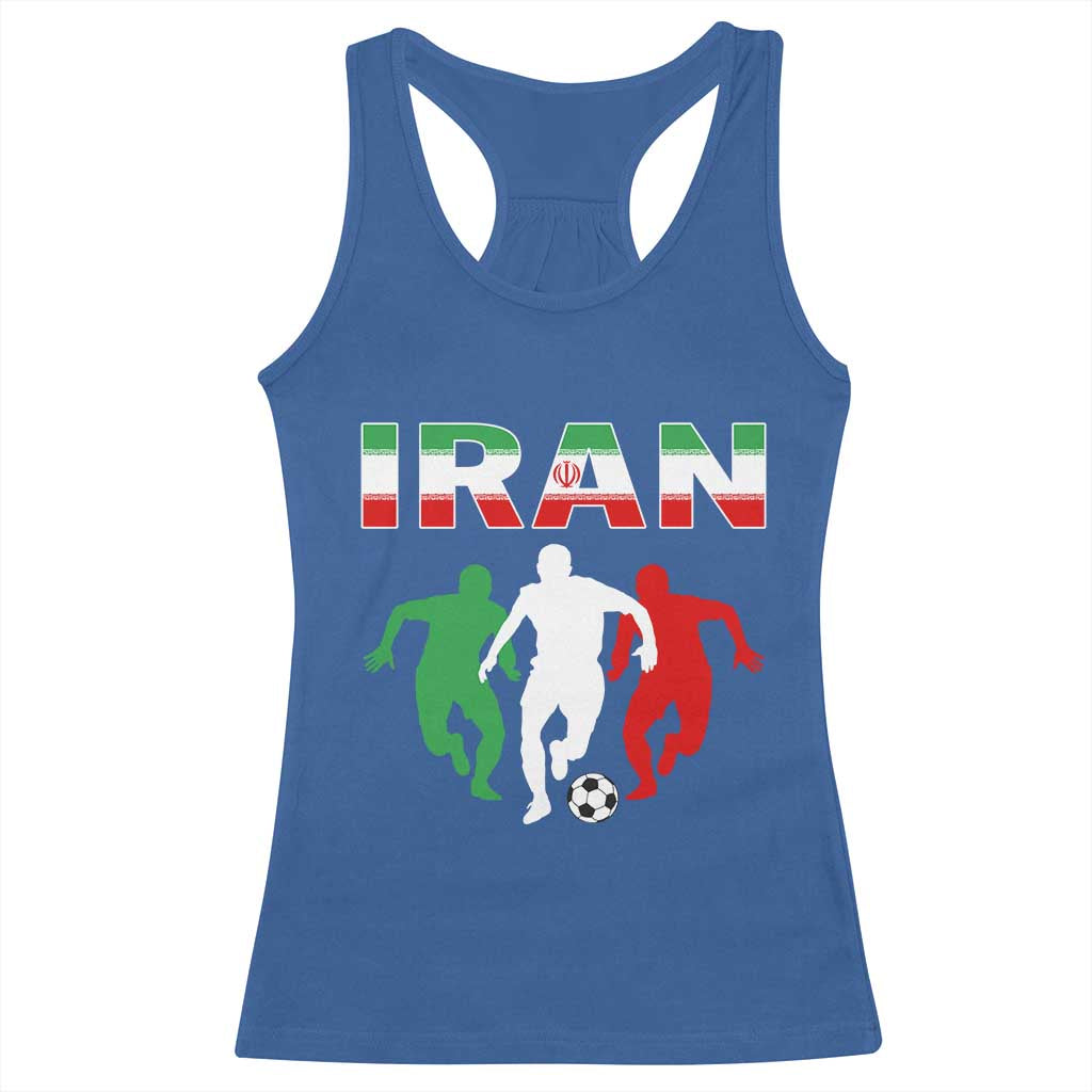 Supporting Iran Soccer Fan Racerback Tank Top Proud Persian Heritage Gift