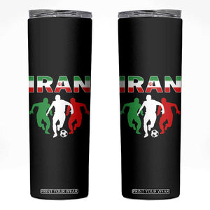 Supporting Iran Soccer Fan Skinny Tumbler Proud Persian Heritage Gift