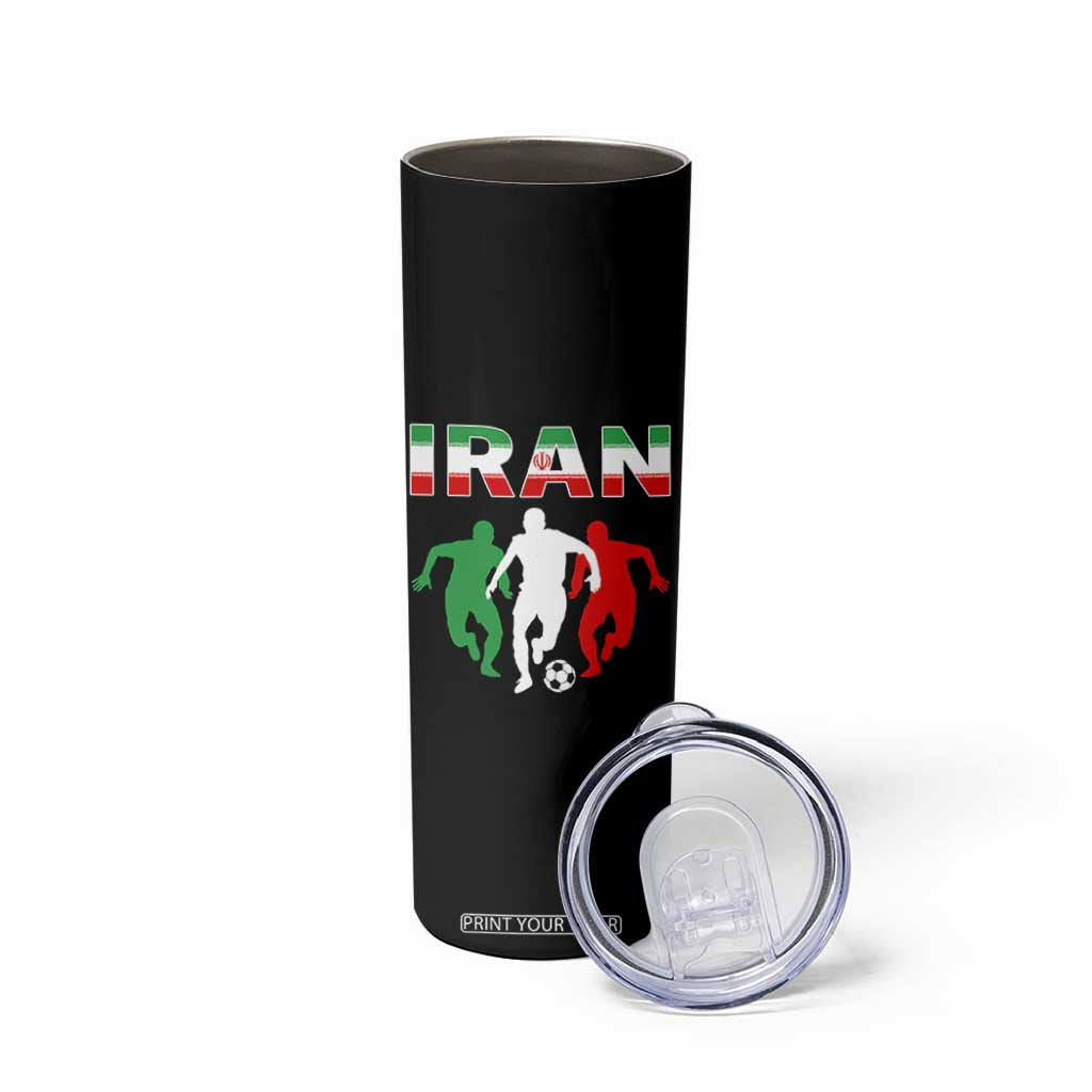 Supporting Iran Soccer Fan Skinny Tumbler Proud Persian Heritage Gift