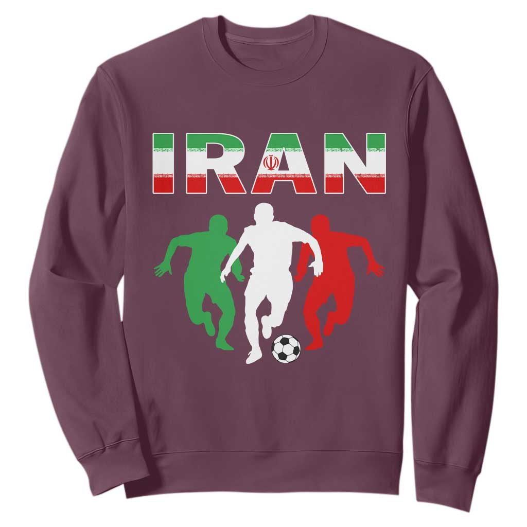 Supporting Iran Soccer Fan Sweatshirt Proud Persian Heritage Gift