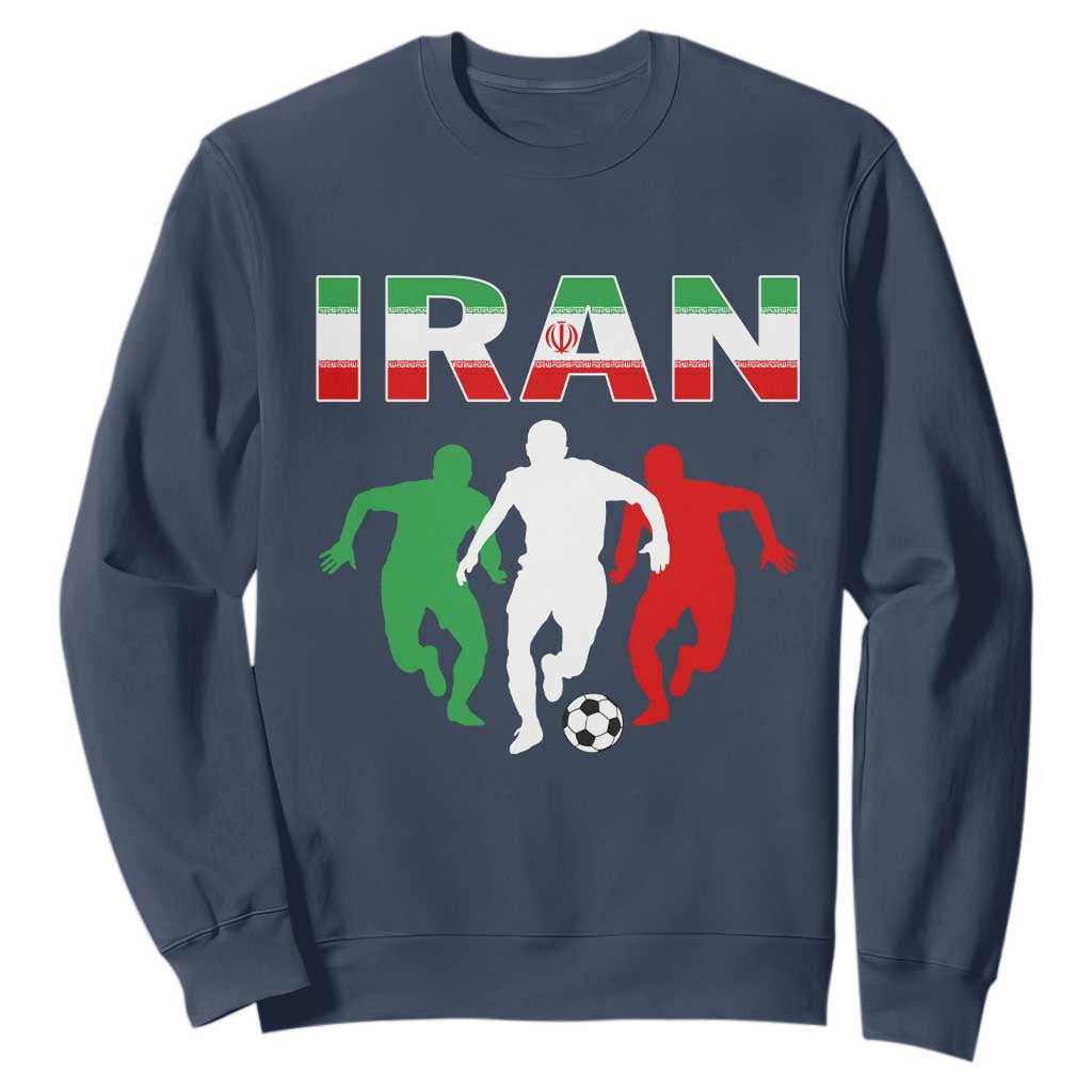 Supporting Iran Soccer Fan Sweatshirt Proud Persian Heritage Gift