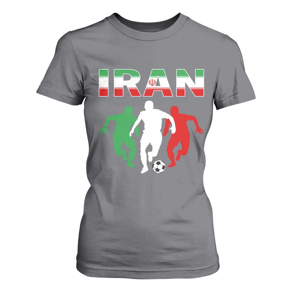 Supporting Iran Soccer Fan T Shirt For Women Proud Persian Heritage Gift