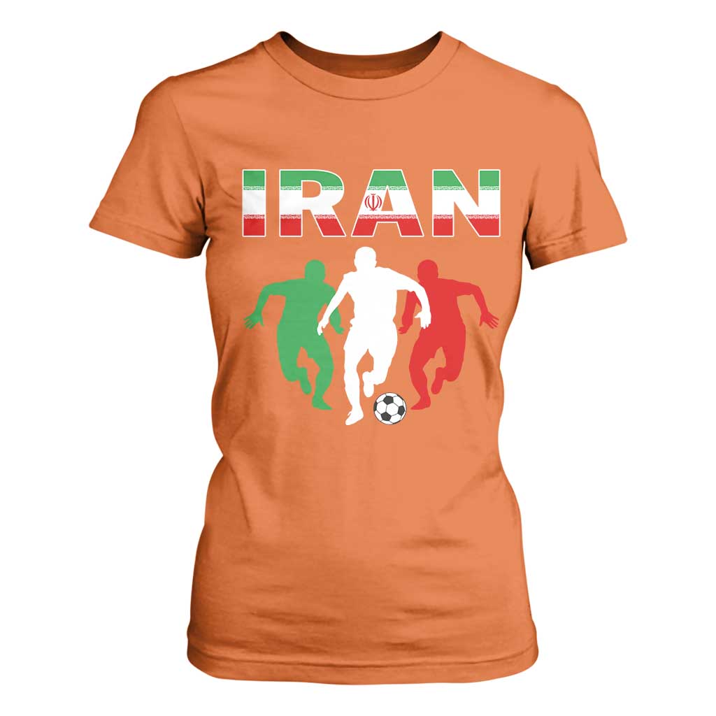Supporting Iran Soccer Fan T Shirt For Women Proud Persian Heritage Gift