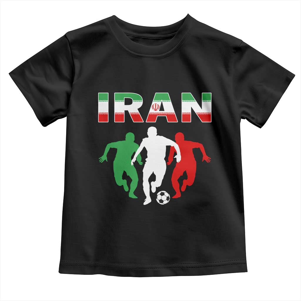 Supporting Iran Soccer Fan Toddler T Shirt Proud Persian Heritage Gift TS12 Black Print Your Wear