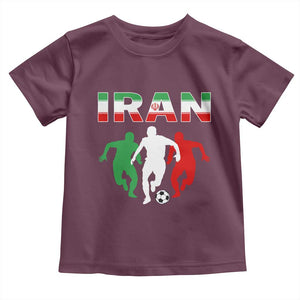 Supporting Iran Soccer Fan Toddler T Shirt Proud Persian Heritage Gift