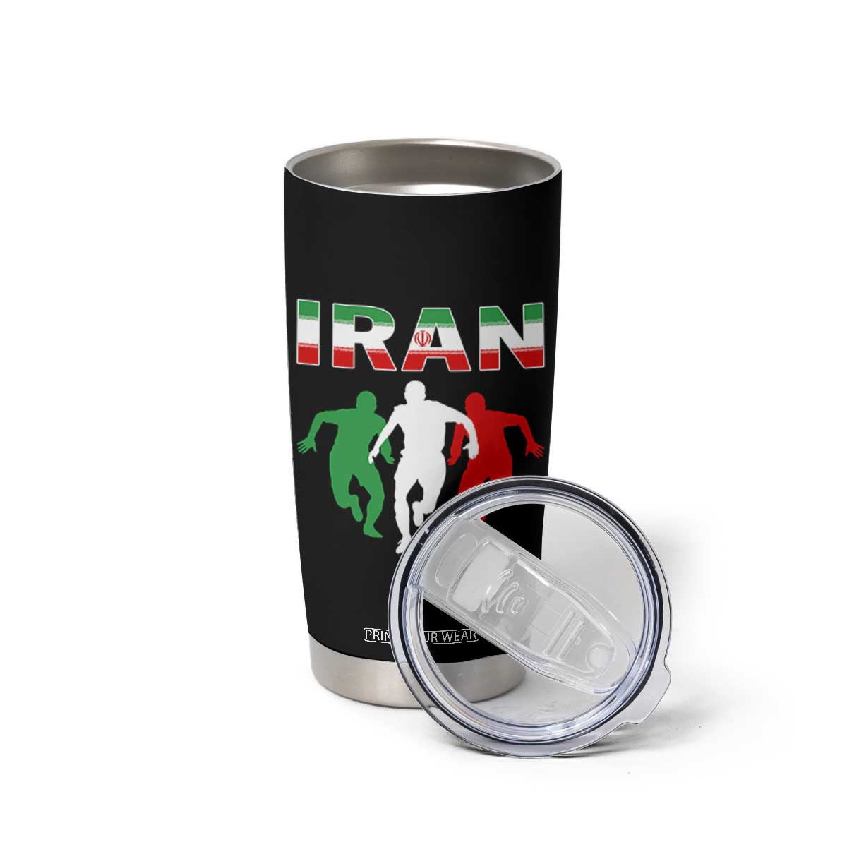 Supporting Iran Soccer Fan Tumbler Cup Proud Persian Heritage Gift