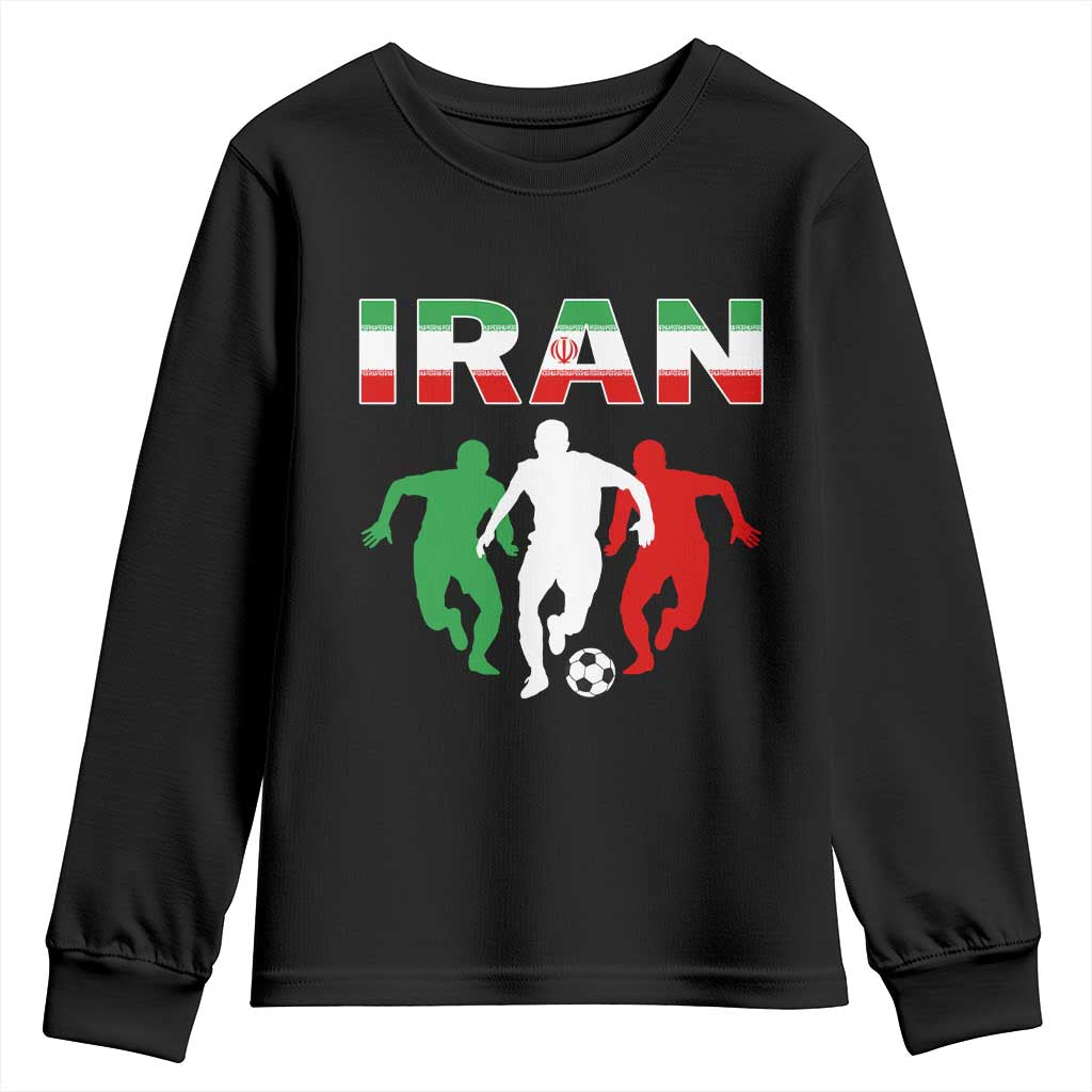 Supporting Iran Soccer Fan Youth Sweatshirt Proud Persian Heritage Gift