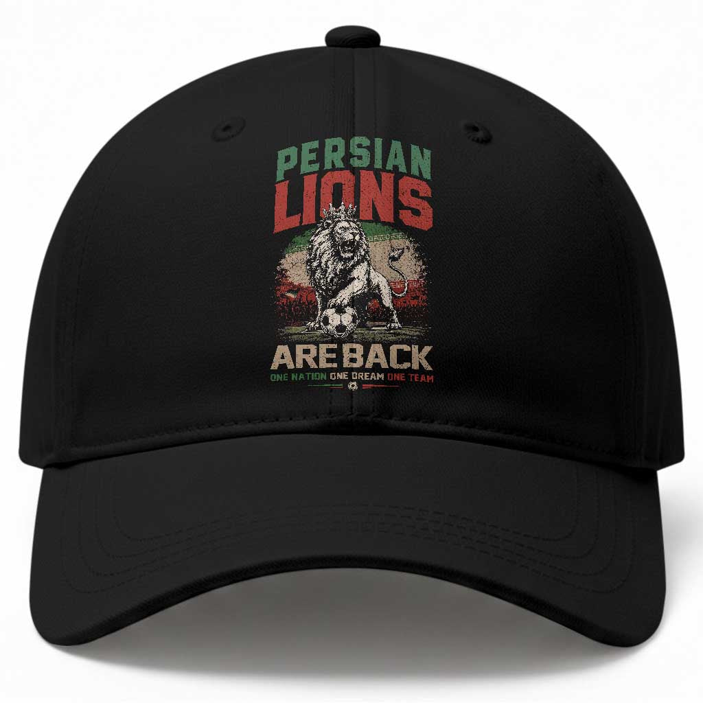 Proud Iran Soccer Fan Gift Baseball Cap Persian Lions Are Back