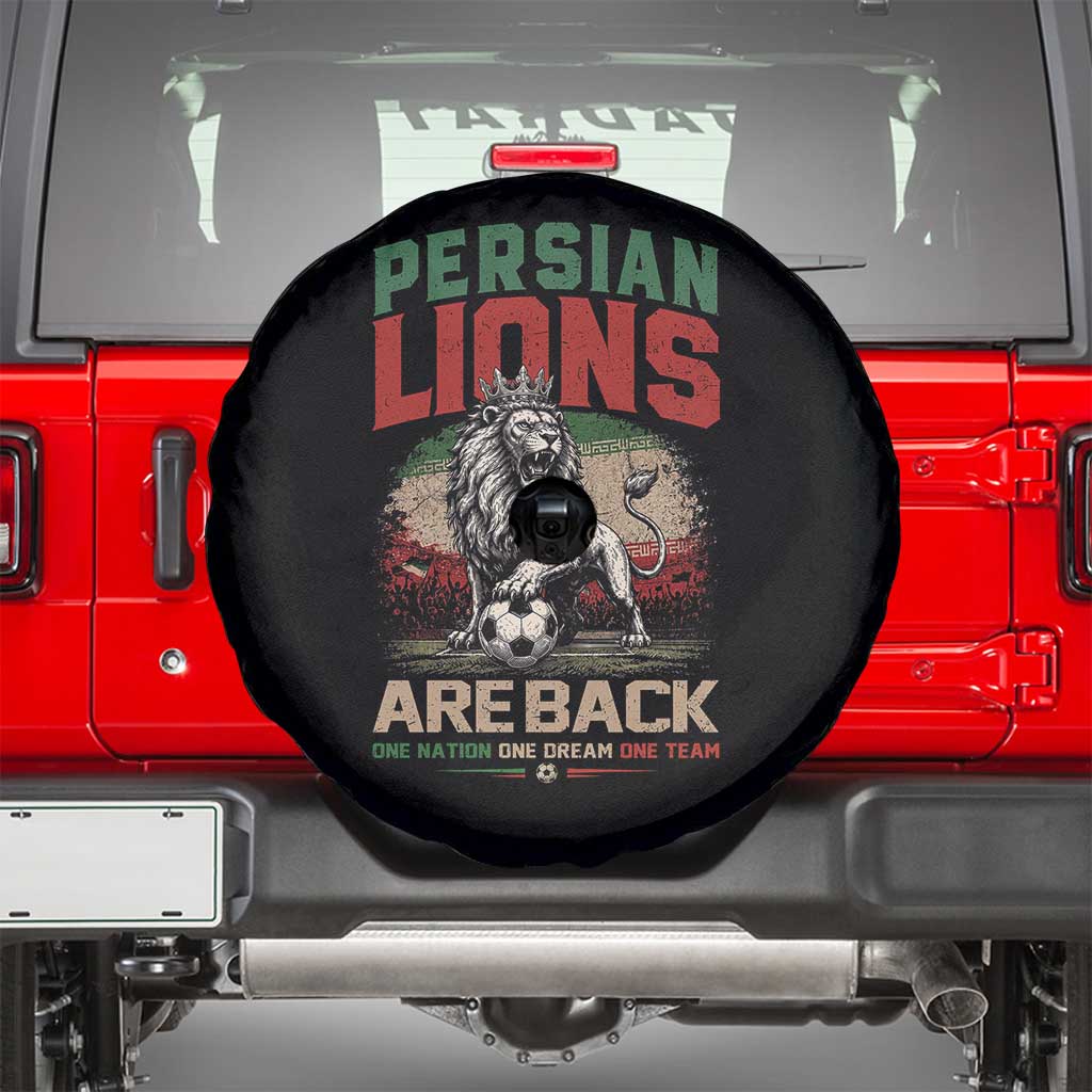 Proud Iran Soccer Fan Gift Spare Tire Cover Persian Lions Are Back