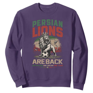 Proud Iran Soccer Fan Gift Sweatshirt Persian Lions Are Back