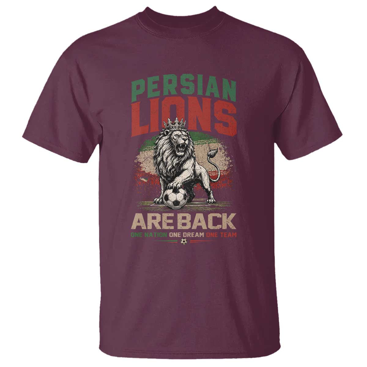 Proud Iran Soccer Fan Gift T Shirt Persian Lions Are Back