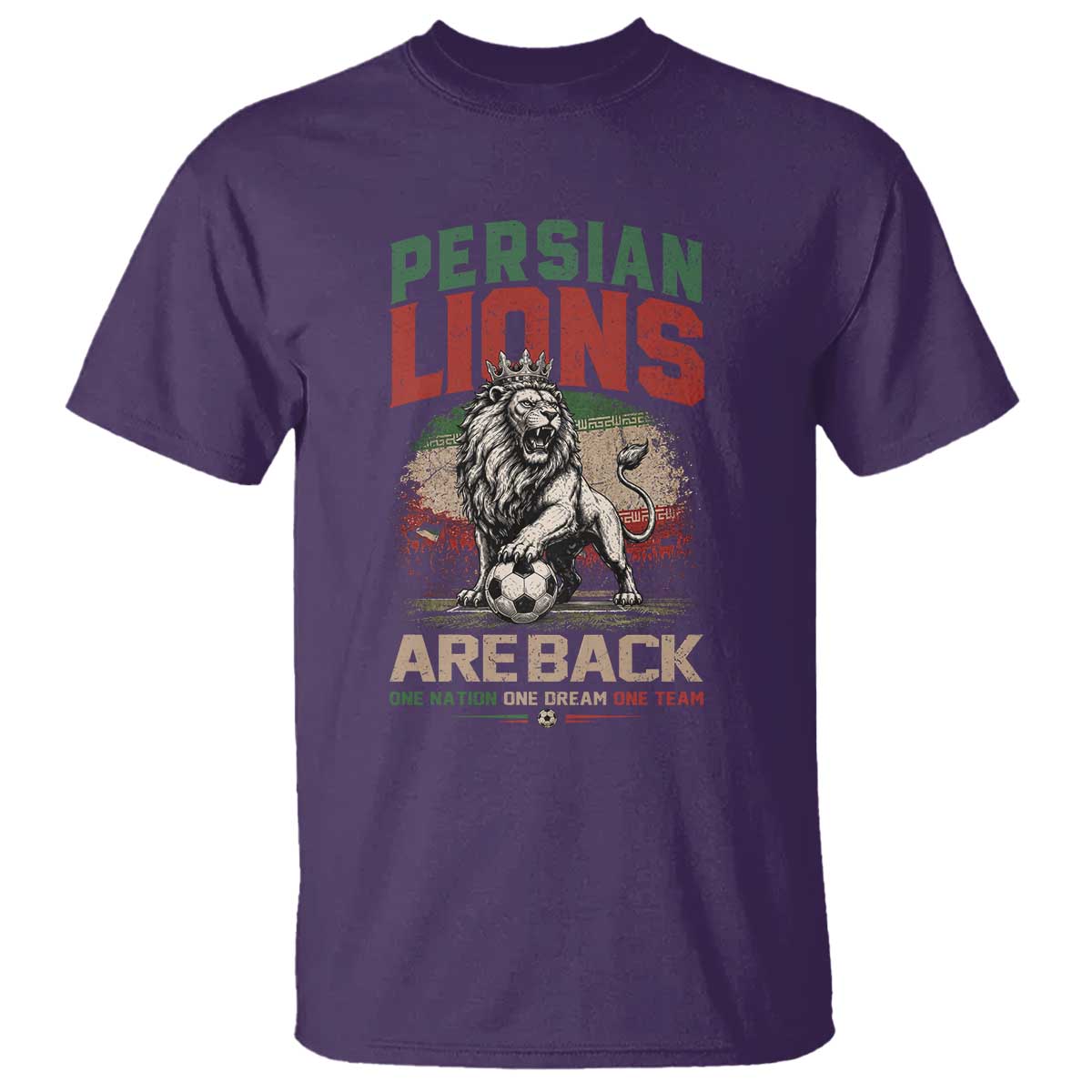 Proud Iran Soccer Fan Gift T Shirt Persian Lions Are Back