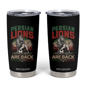 Proud Iran Soccer Fan Gift Tumbler Cup Persian Lions Are Back