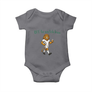 Funny Persian Lion Soccer Fan Gift Baby Onesie Off To Watch Iran