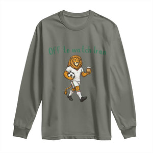 Funny Persian Lion Soccer Fan Gift Long Sleeve Shirt Off To Watch Iran