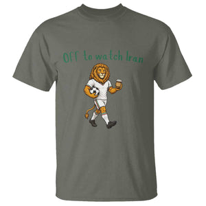 Funny Persian Lion Soccer Fan Gift T Shirt Off To Watch Iran