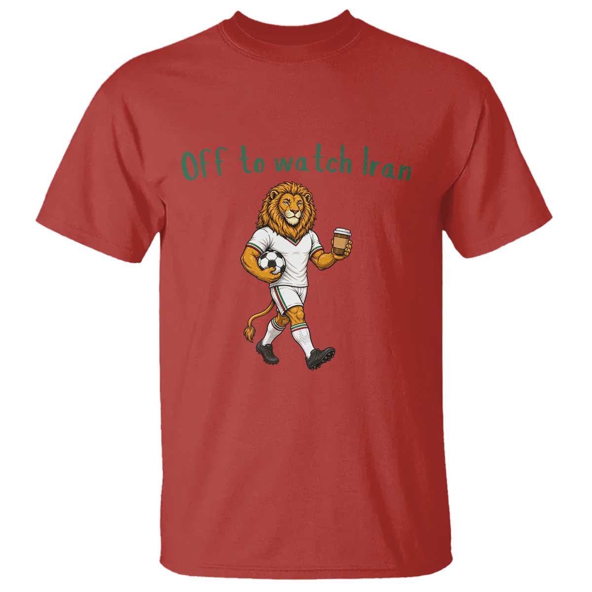Funny Persian Lion Soccer Fan Gift T Shirt Off To Watch Iran