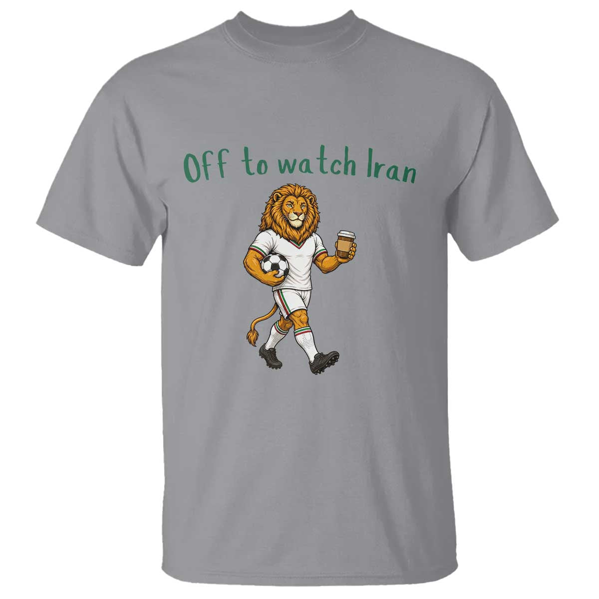 Funny Persian Lion Soccer Fan Gift T Shirt Off To Watch Iran